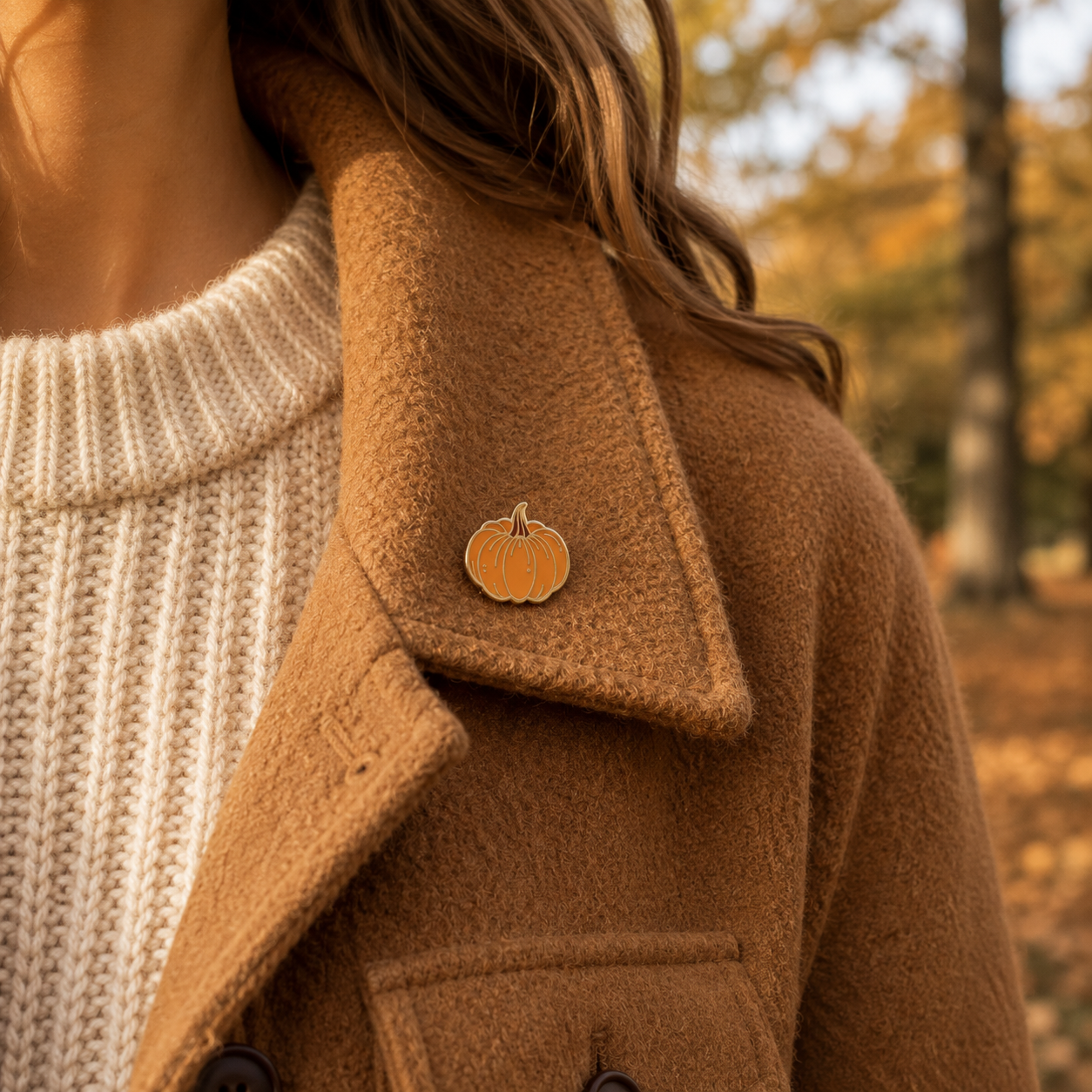 Pumpkin Enamel Pin