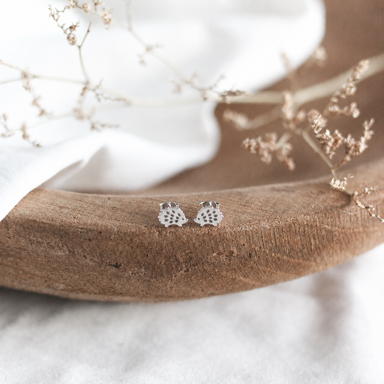 Mini Hedgehog Earrings