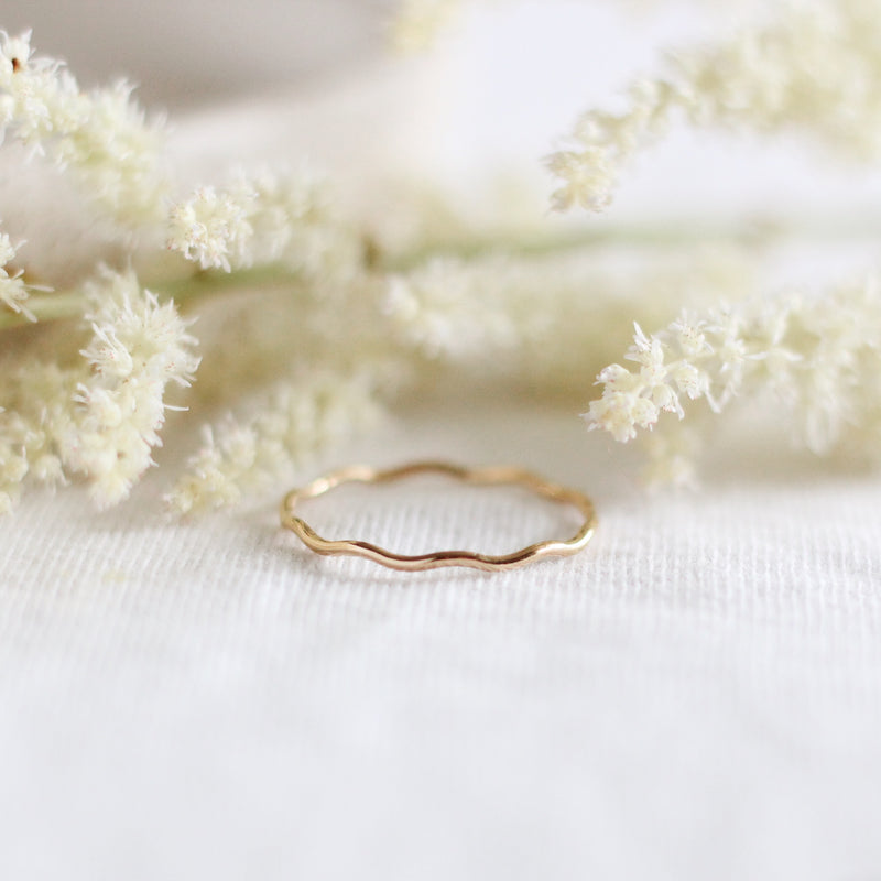 Wave Stacking Ring - 14k Gold-fill