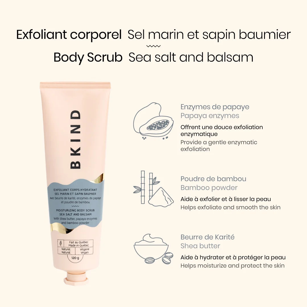 Sea Salt & Balsam Body Scrub | BKIND