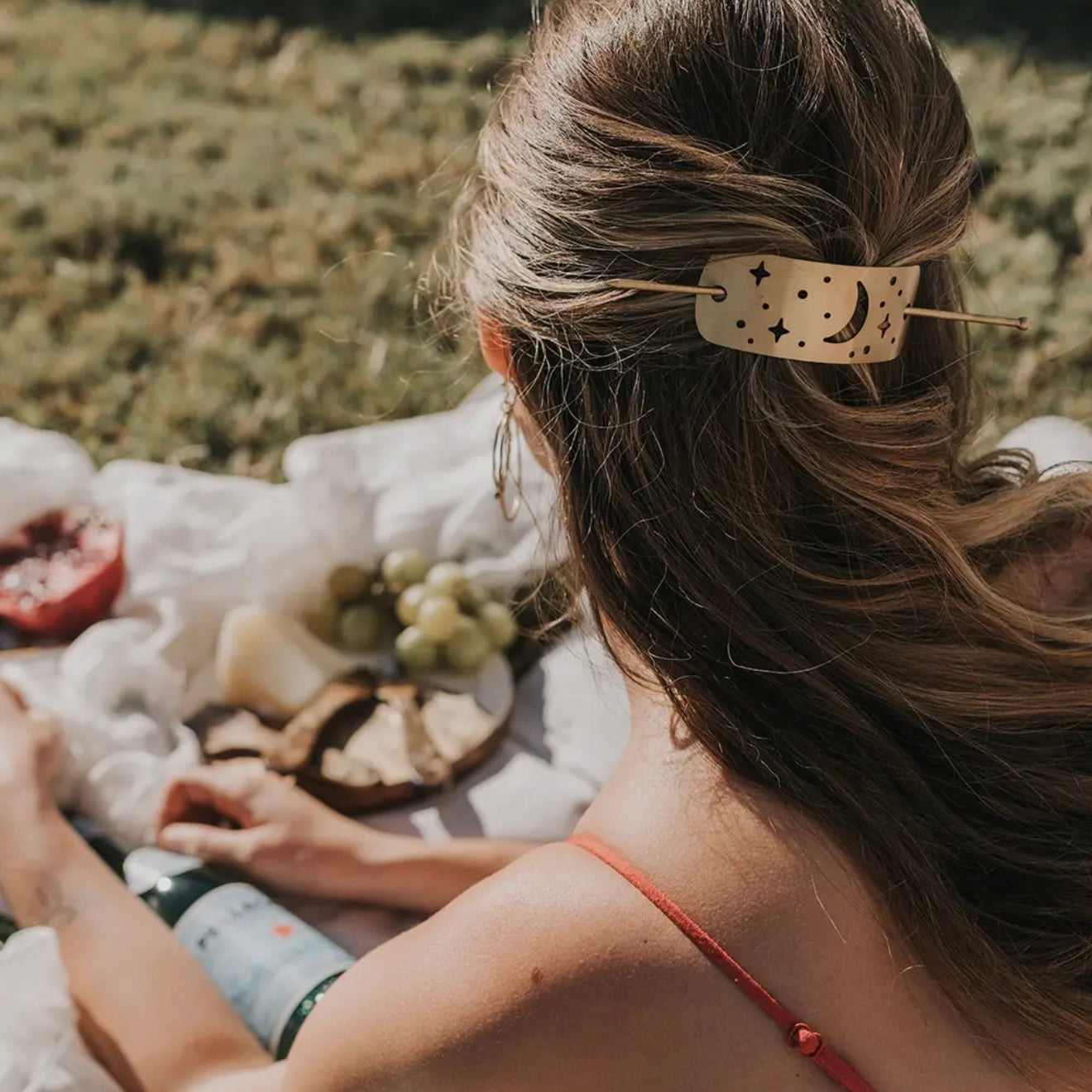 Gold Celestial Hair Slide