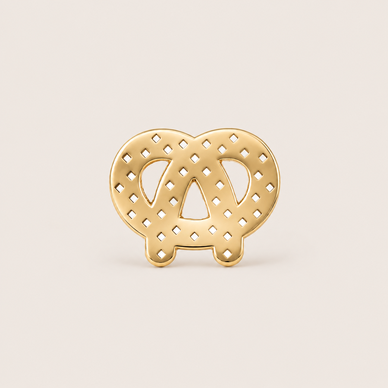 Golden Pretzel Pin