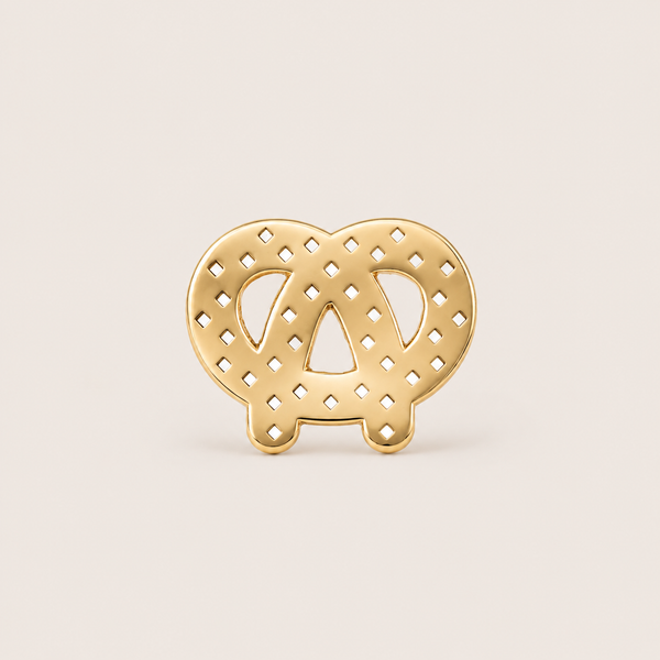 Golden Pretzel Pin