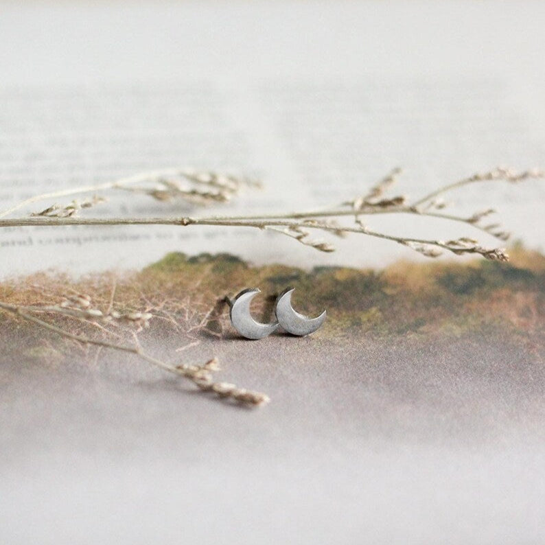 Mini Moon Earrings