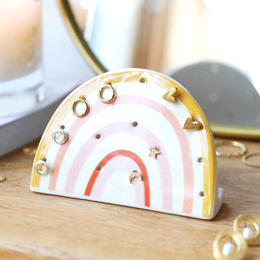 Rainbow Ceramic Earring Stand