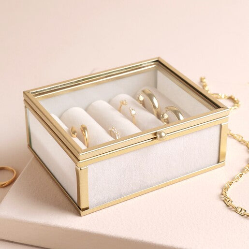 Mini Glass Jewellery Box