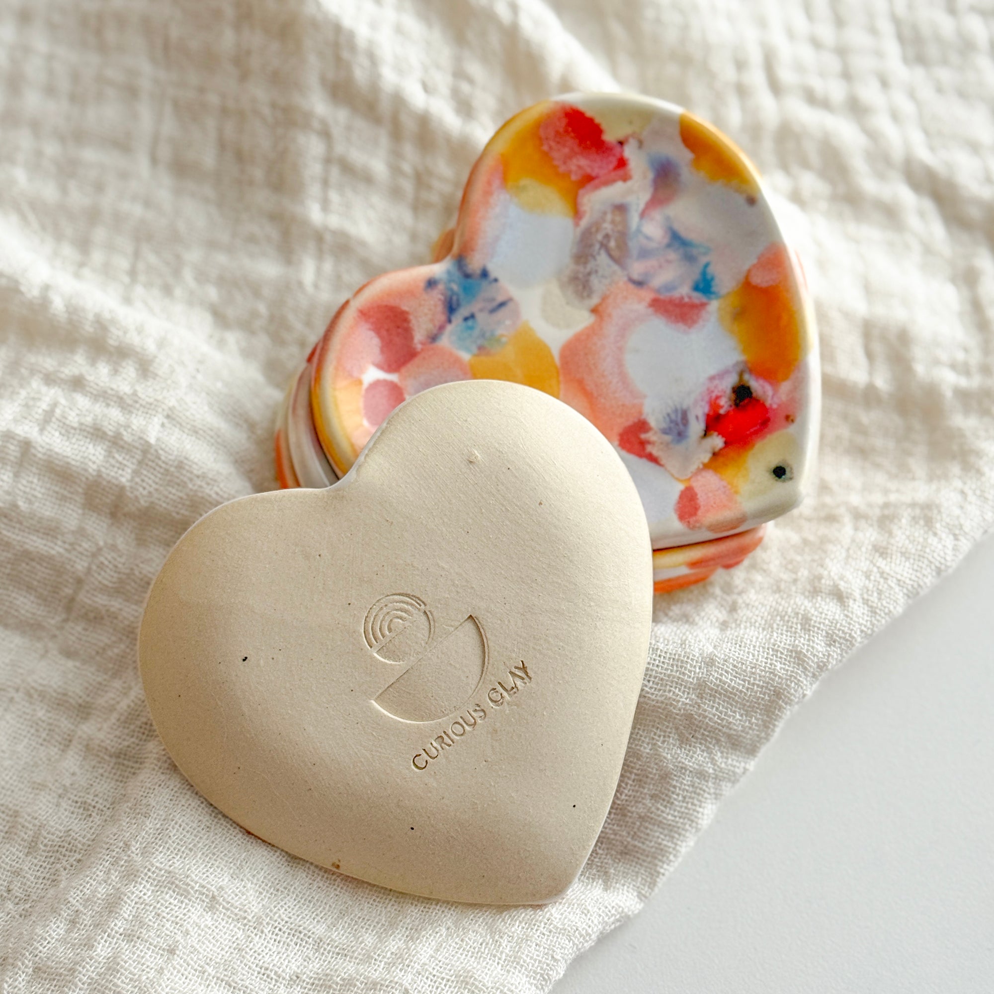 Heart Confetti Ring Dish