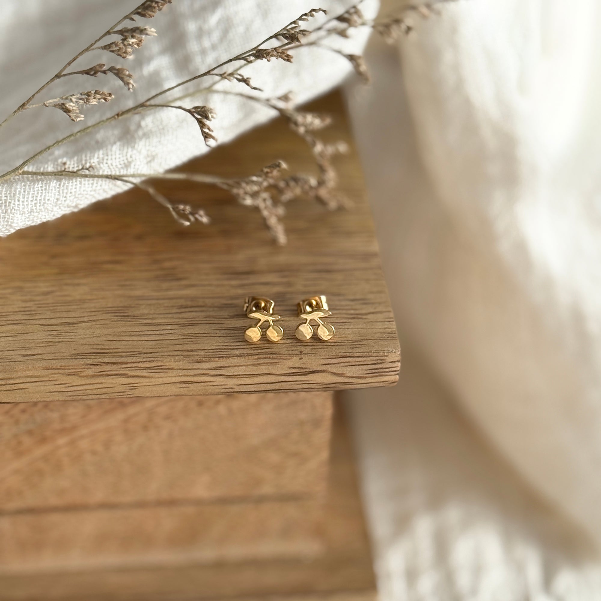 Mini Cherry Earrings