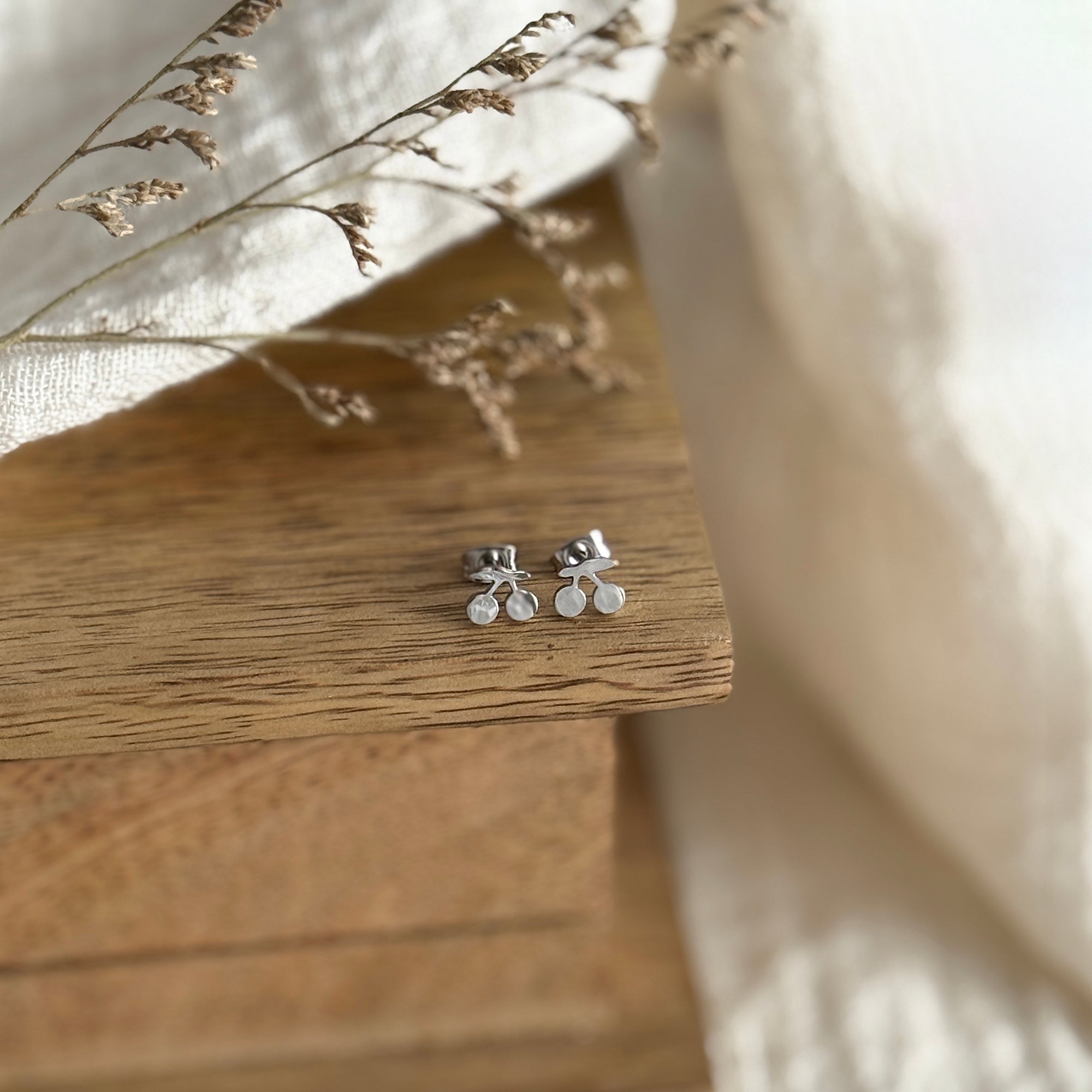 Mini Cherry Earrings