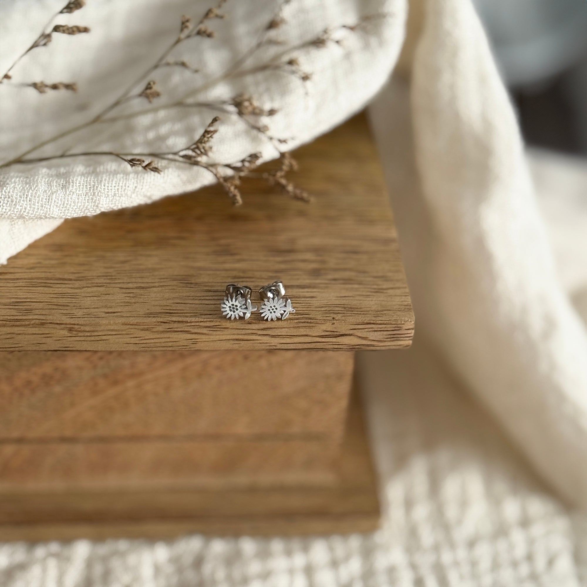 Mini Sunflower Earrings