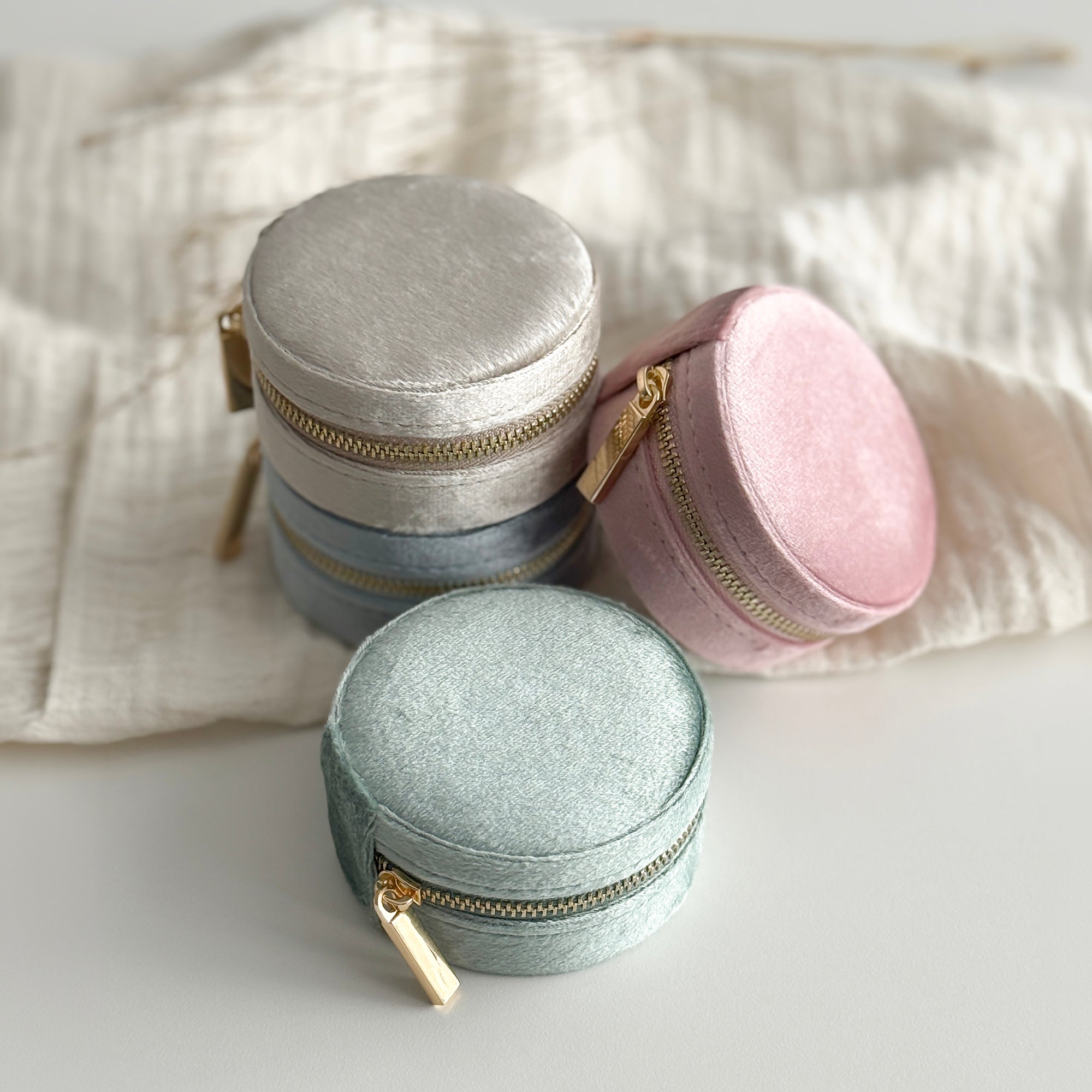 Velvet Travel Jewellery Box