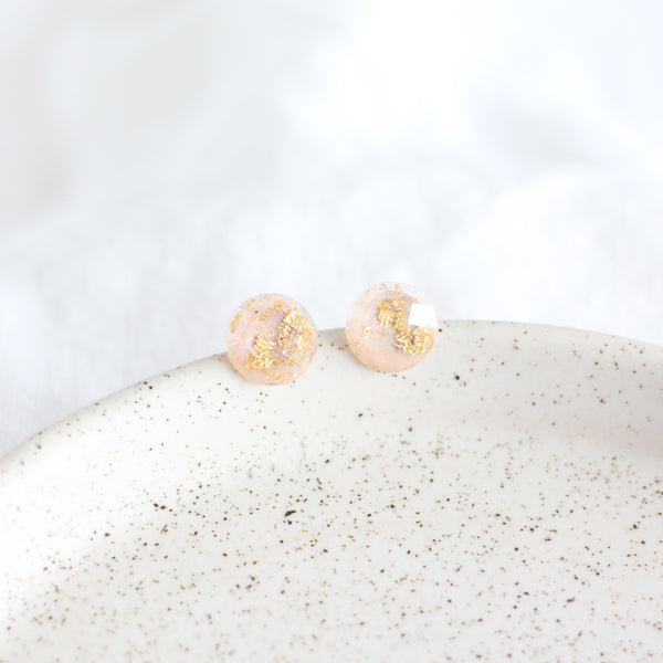 Pink & Gold Earrings