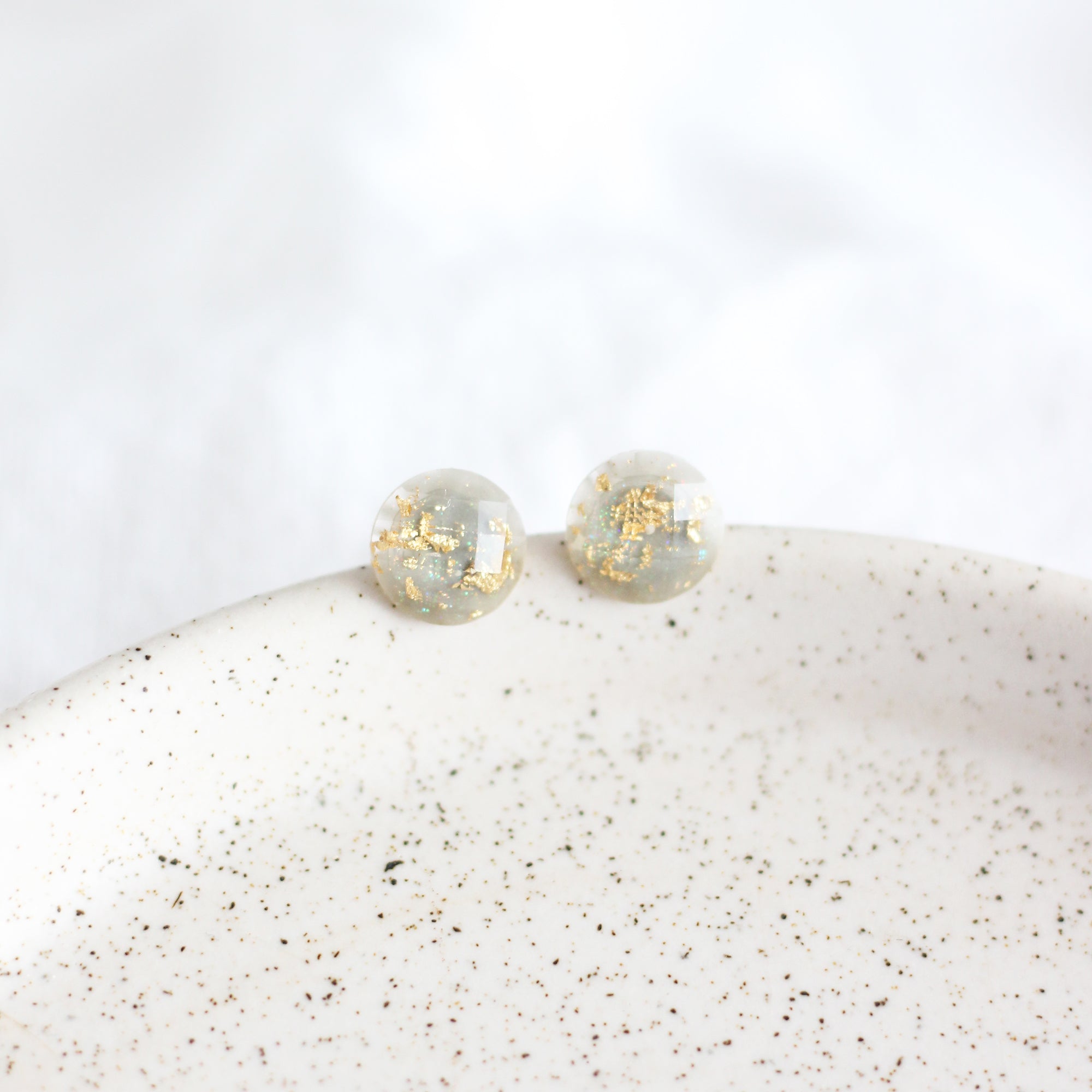 Grey & Gold Earrings