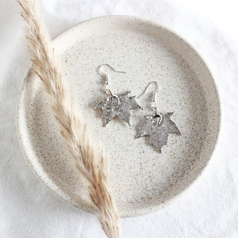 Genuine Maple Leaf Earrings