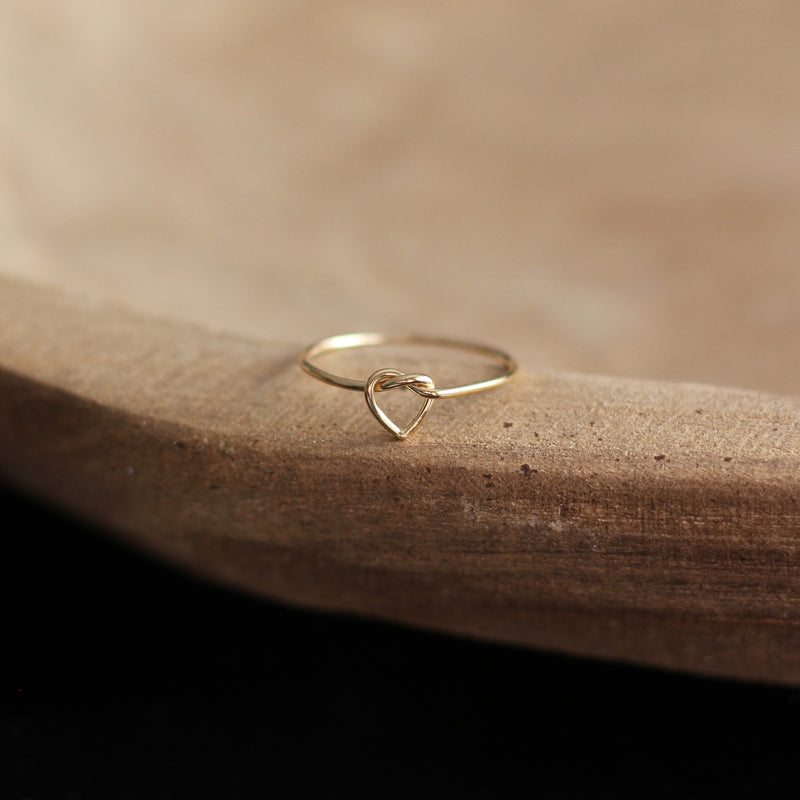 Heart Knot Ring - 14k Gold-fill