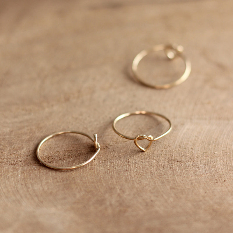 Heart Knot Ring - 14k Gold-fill