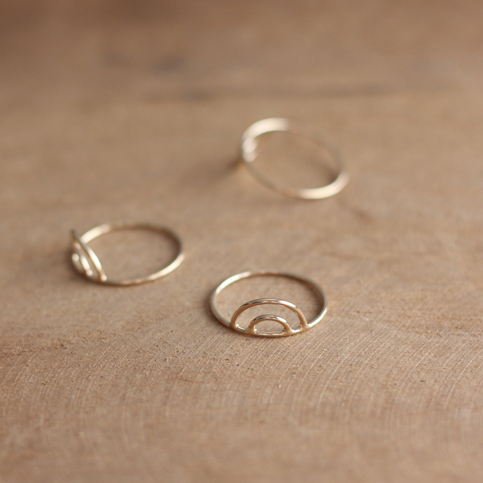 Double Arch Ring - 14k Gold-fill