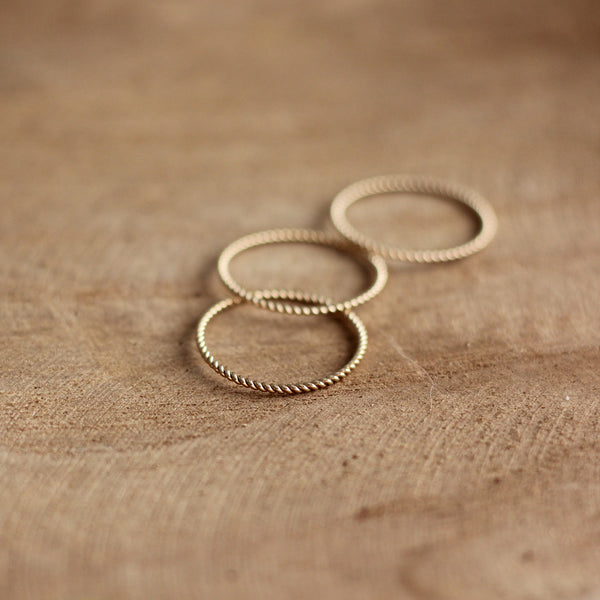 Twist Ring - 14k Gold-fill