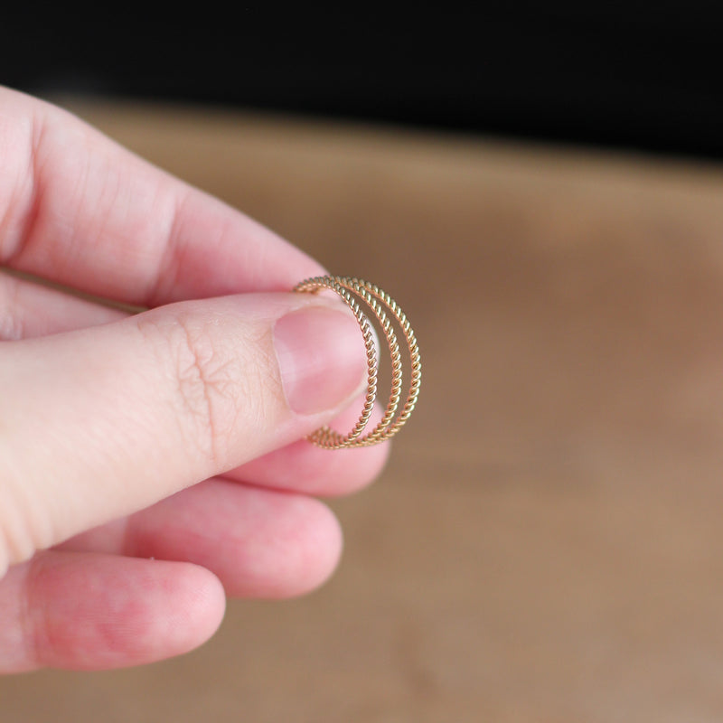 Twist Ring - 14k Gold-fill