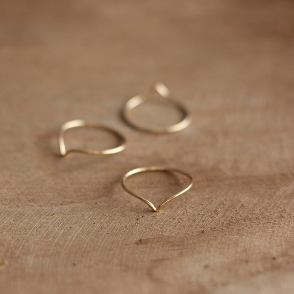 Wishbone Ring - 14k Gold-fill