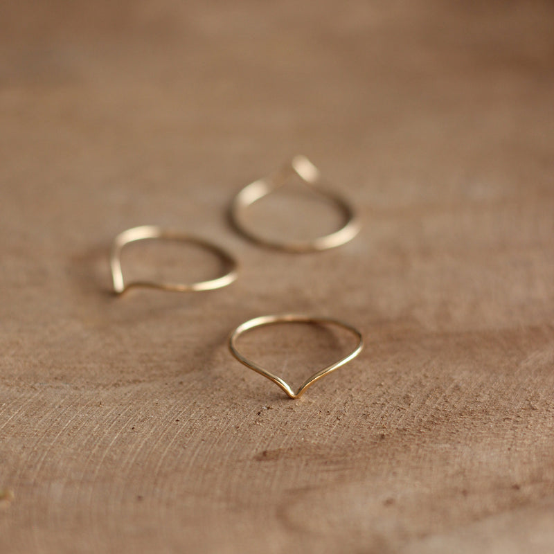 Wishbone Ring - 14k Gold-fill