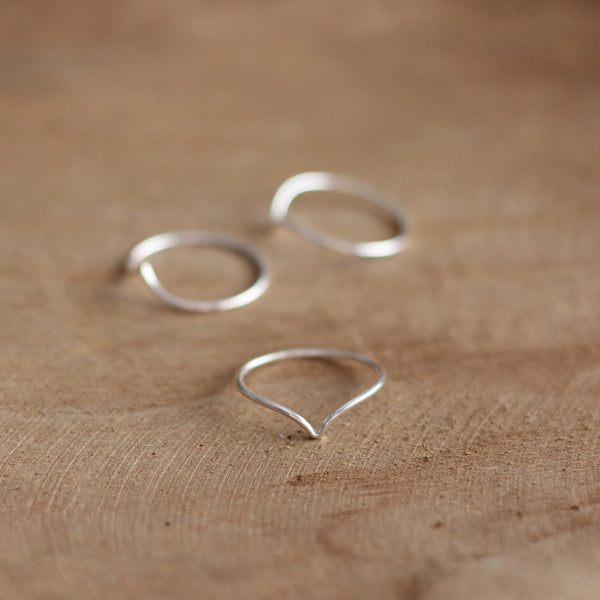 Wishbone Ring - Sterling Silver