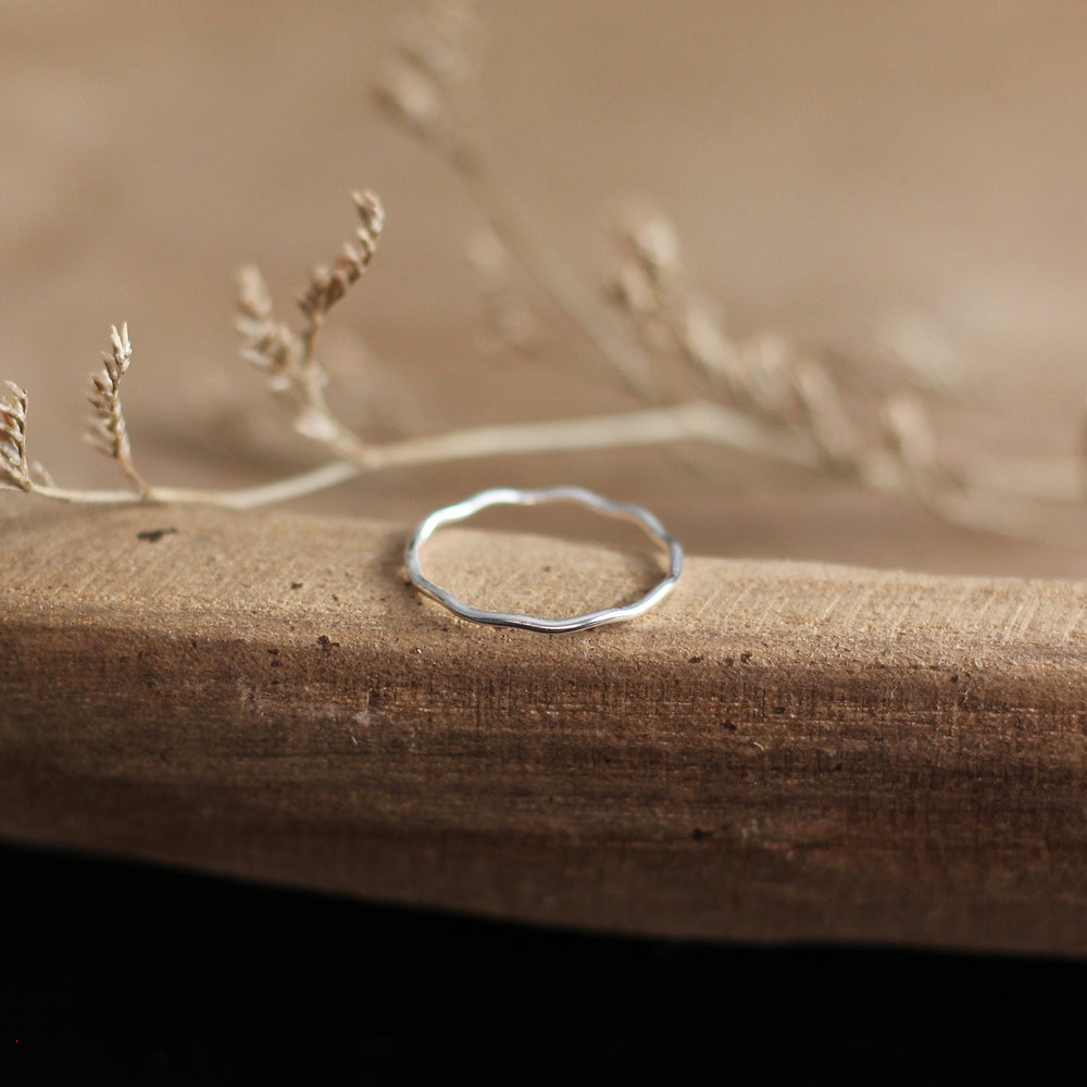 Wave Stacking Ring - Sterling Silver | Birch Jewellery