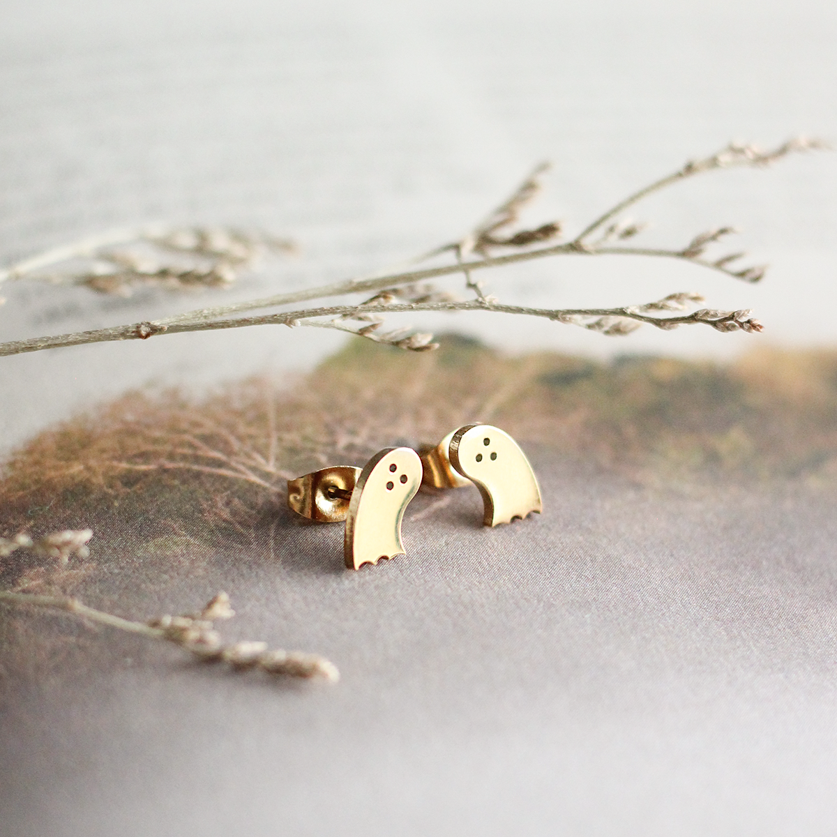 Mini Ghost Earrings