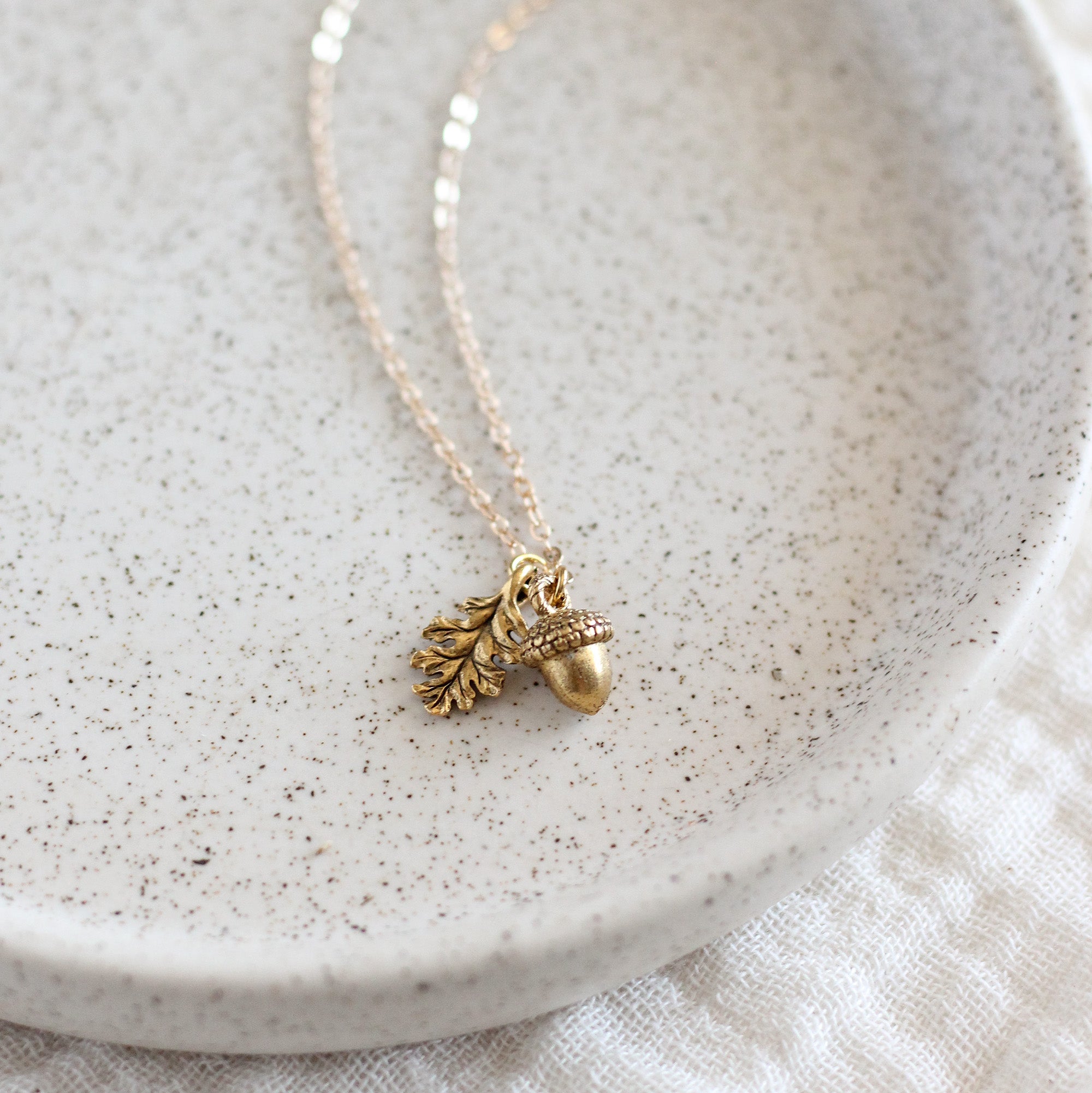 Acorn & Oak Leaf Necklace