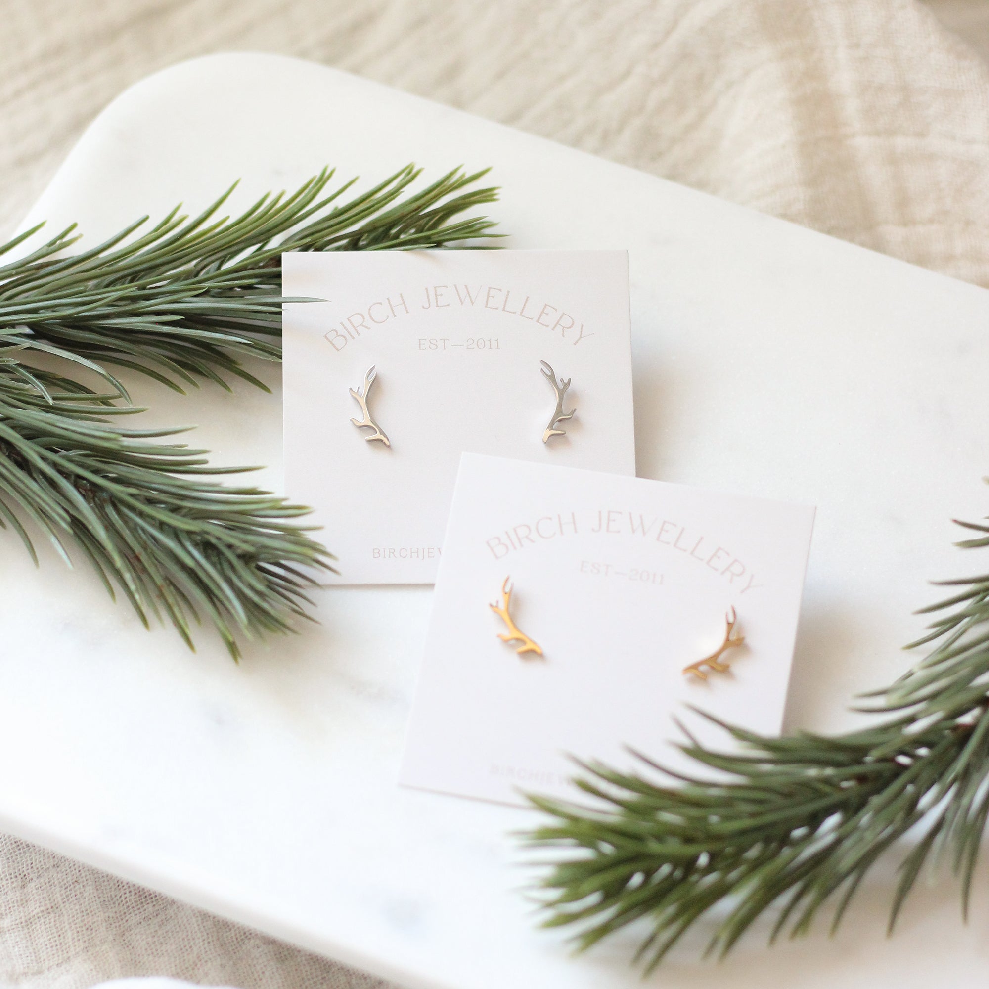 Mini Antler Earrings