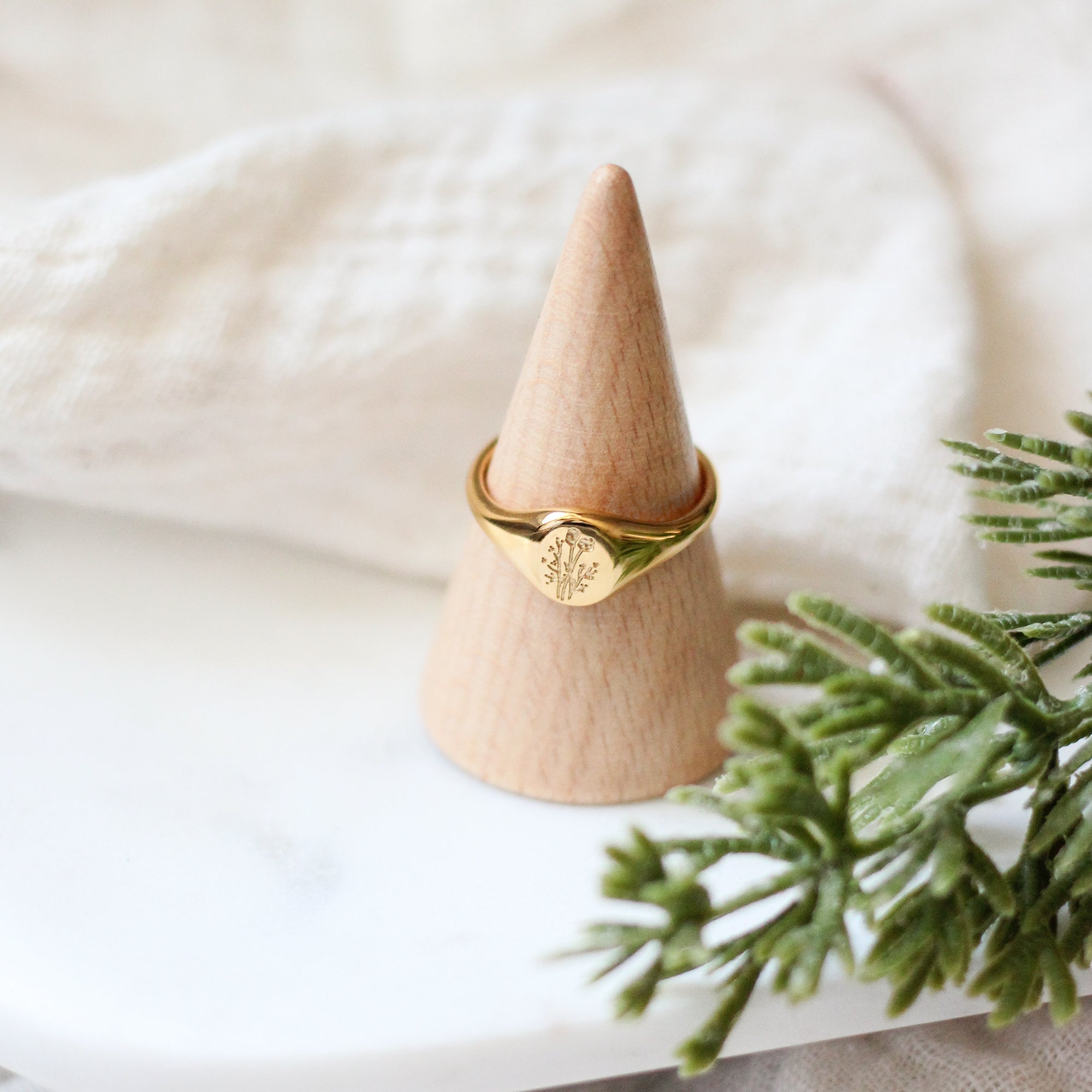 Wildflower Signet Ring