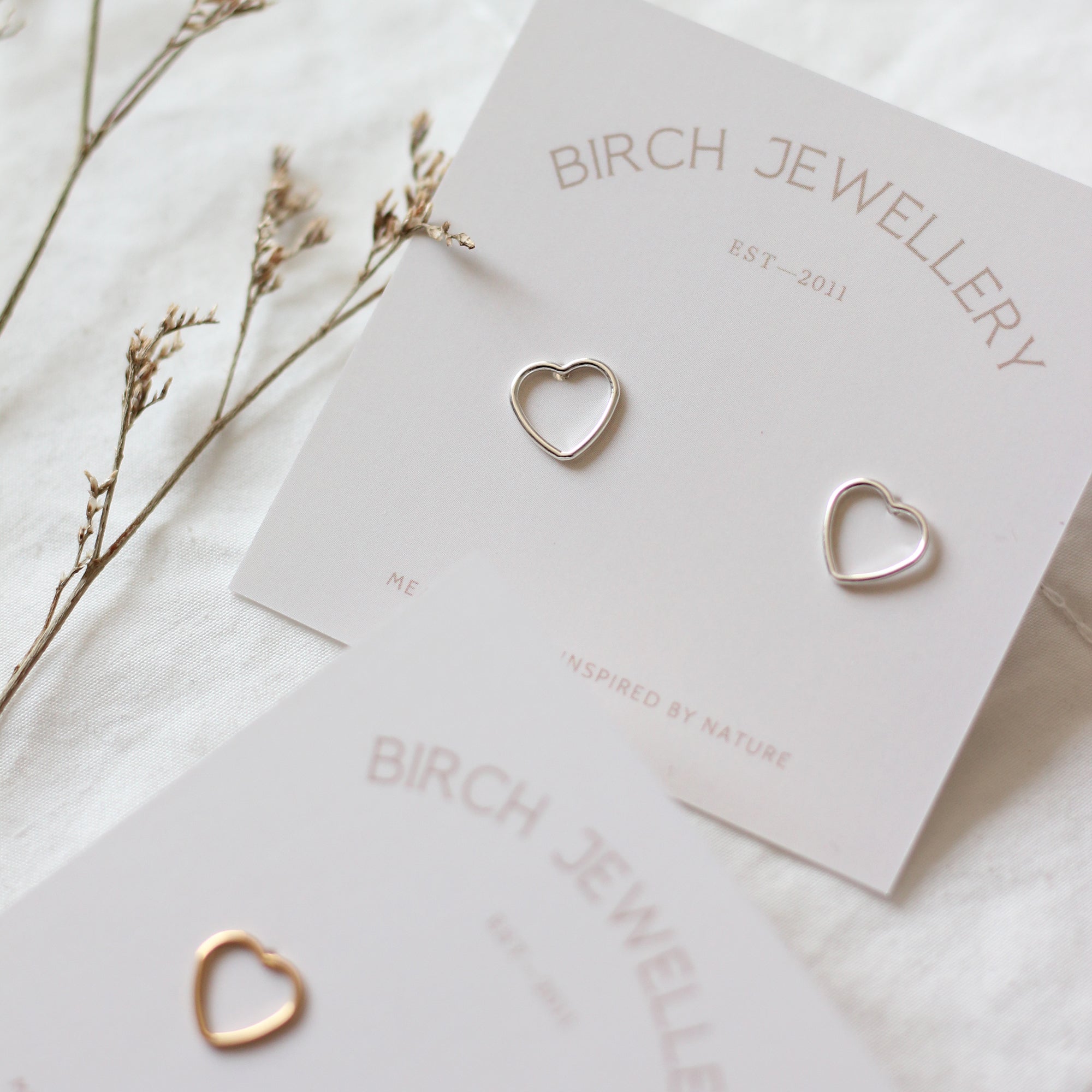 Open Heart Earrings
