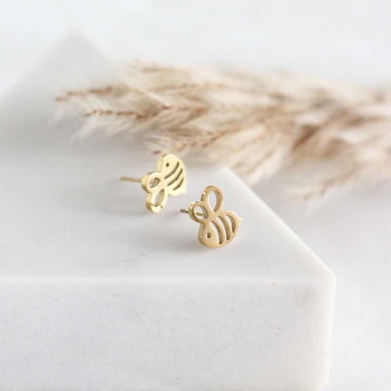 Mini Bee Earrings