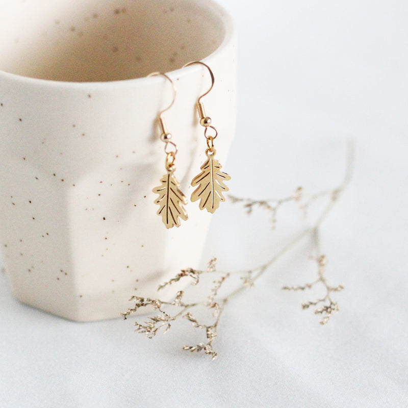 Oak Leaf Earrings