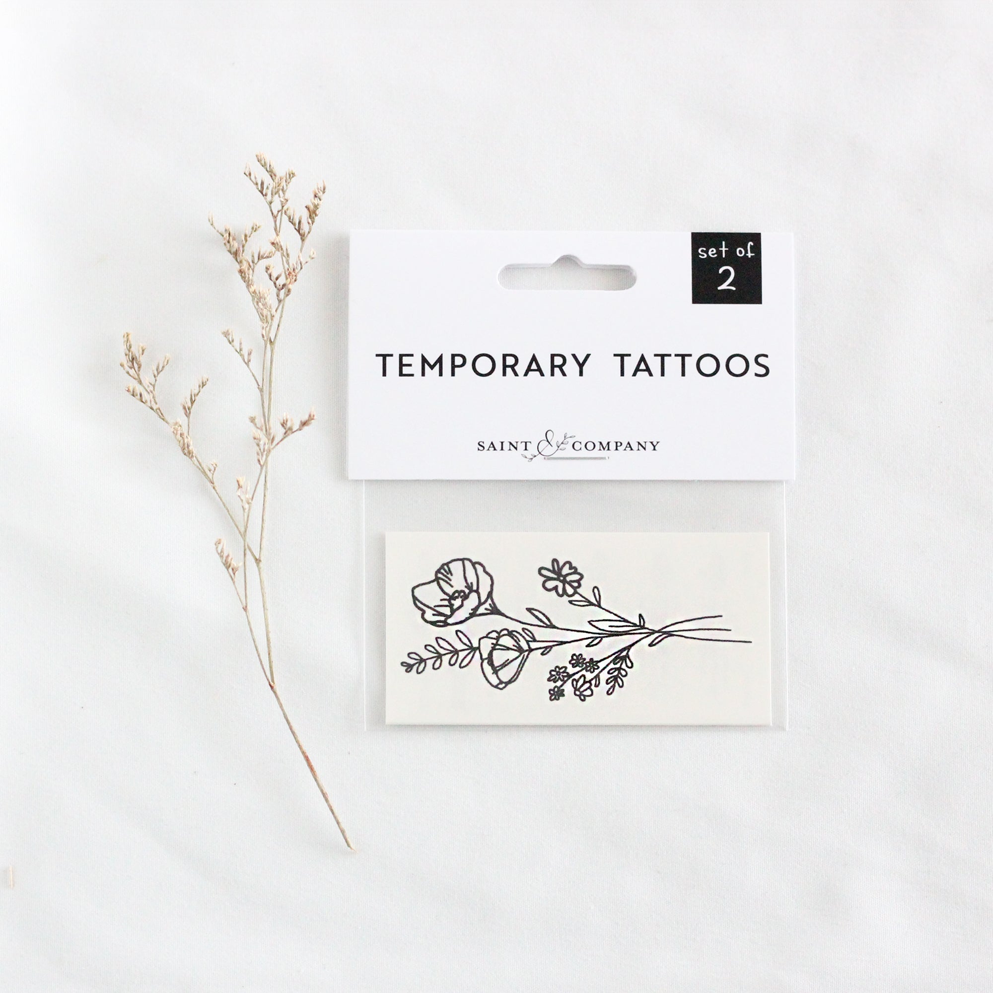 Wildflower Temporary Tattoo
