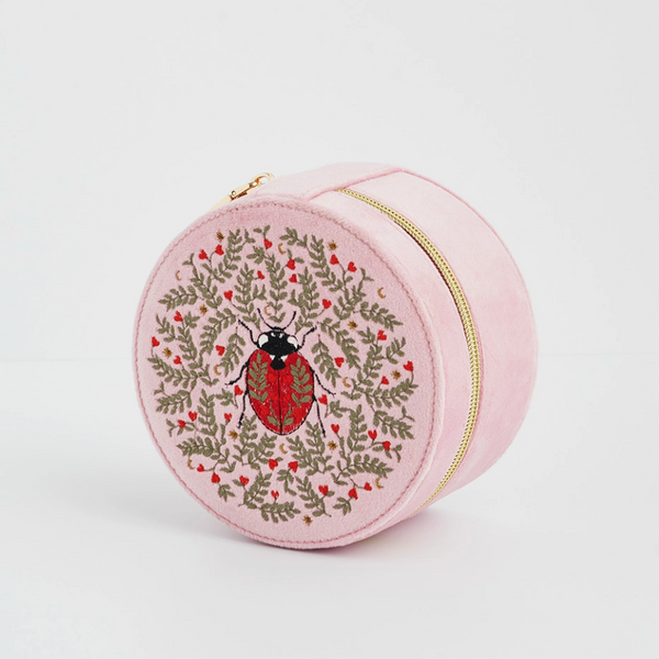 Ladybug Embroidered Jewellery Box