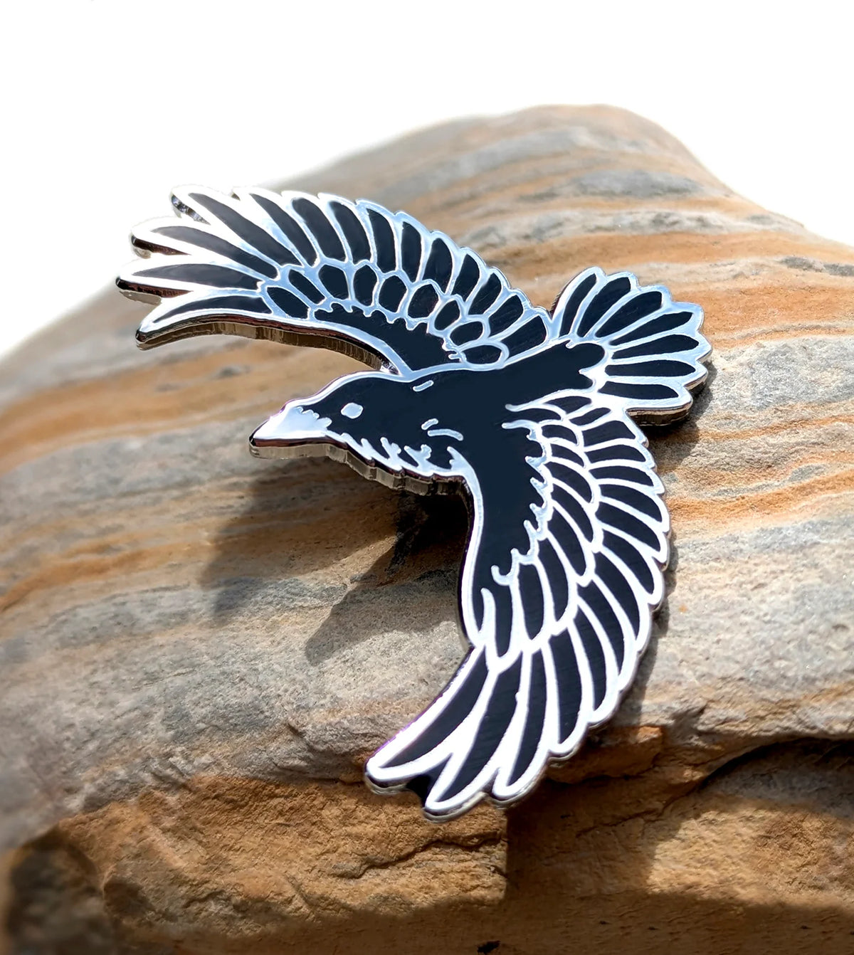 Raven Enamel Pin