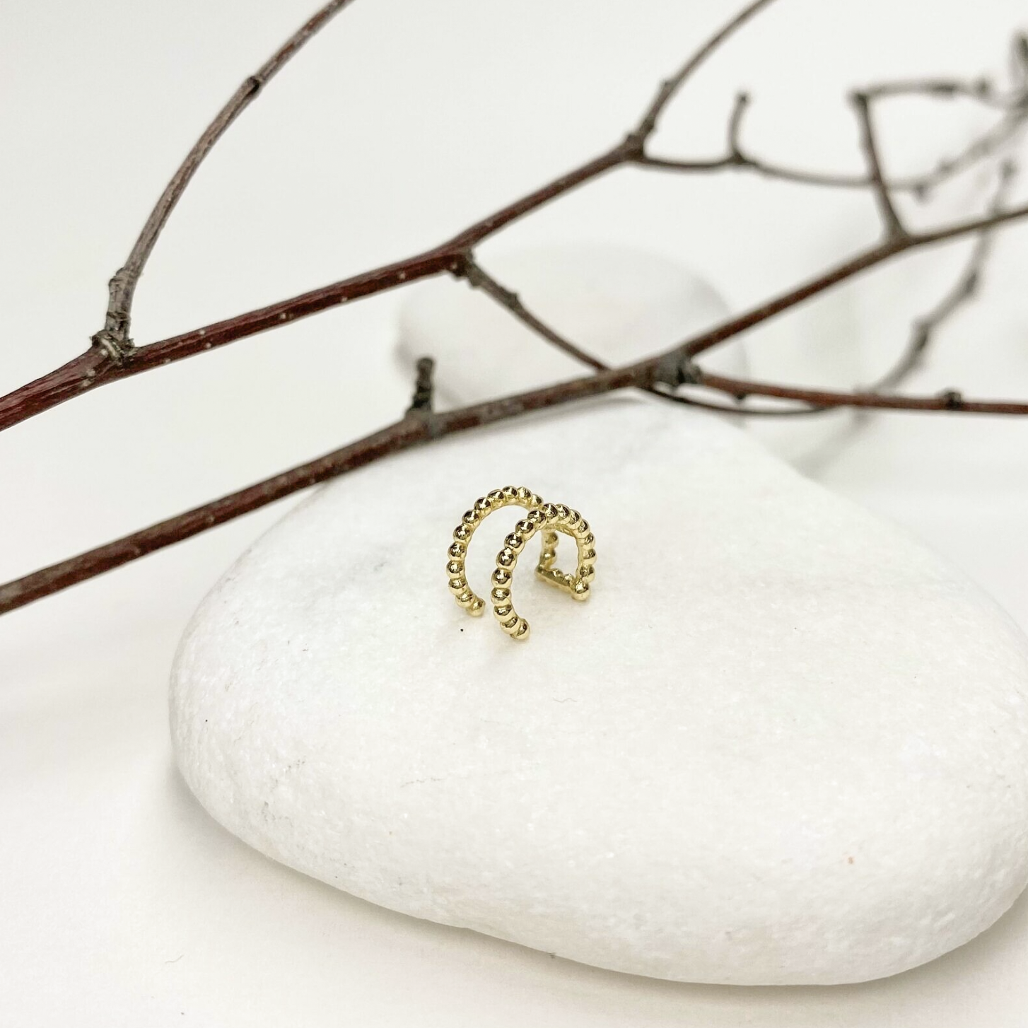 Double Beaded Ear Cuff
