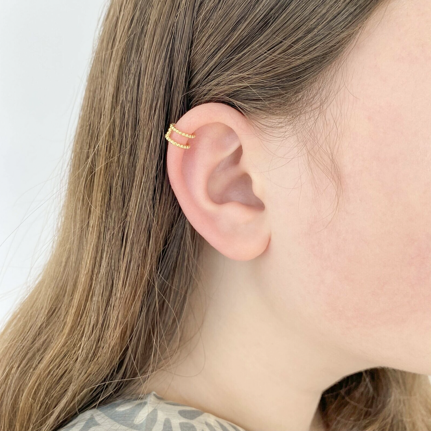 Double Beaded Ear Cuff