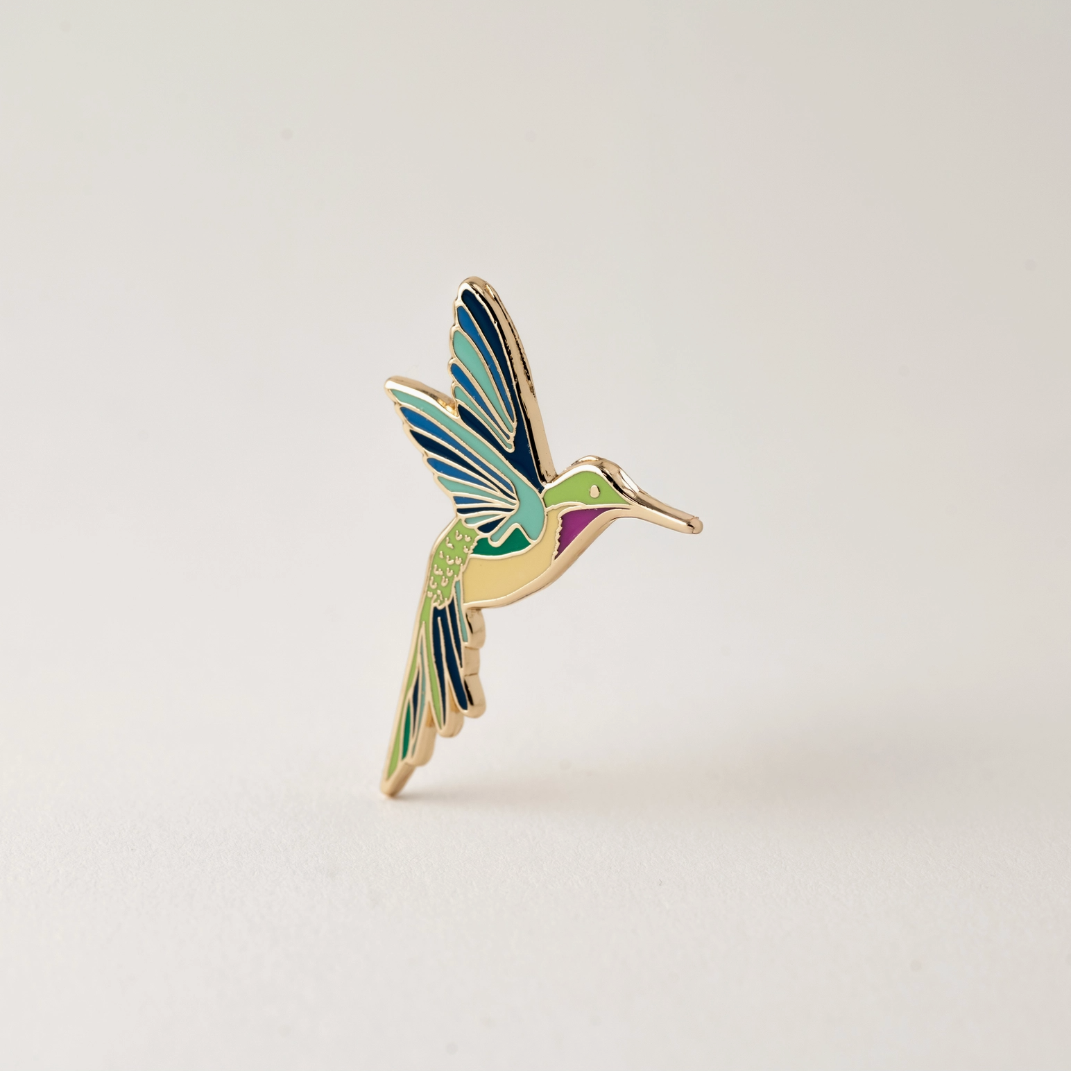 Hummingbird Enamel Pin