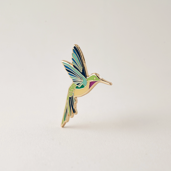 Hummingbird Enamel Pin