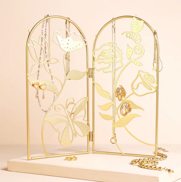 Floral Folding Jewellery Stand