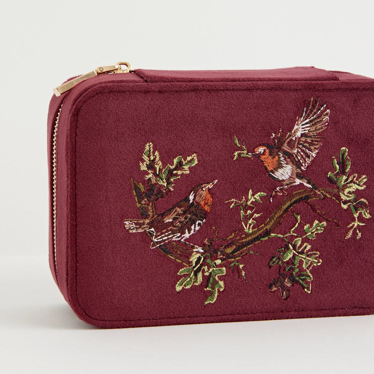 Songbird Embroidered Jewellery Box