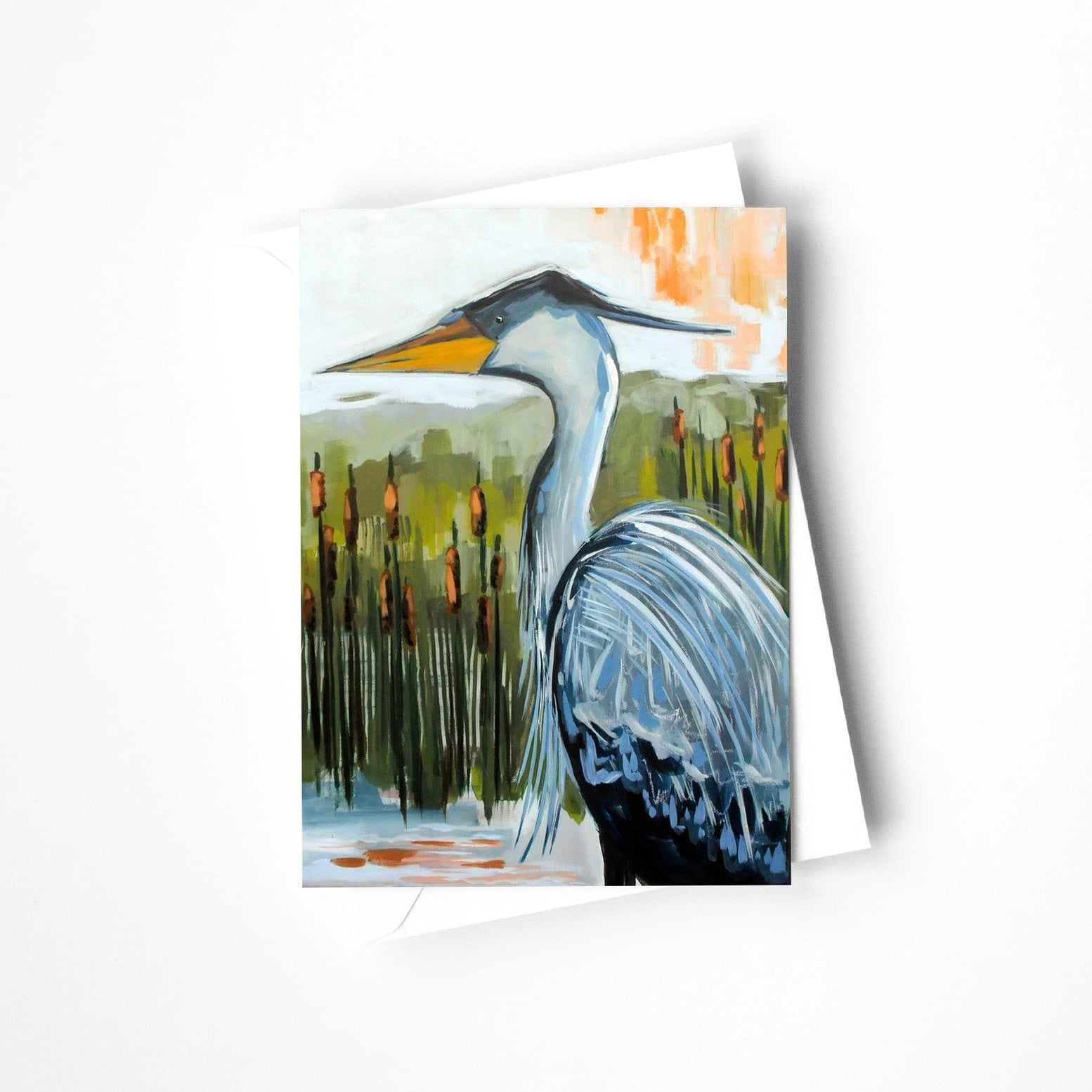 Heron Greeting Card