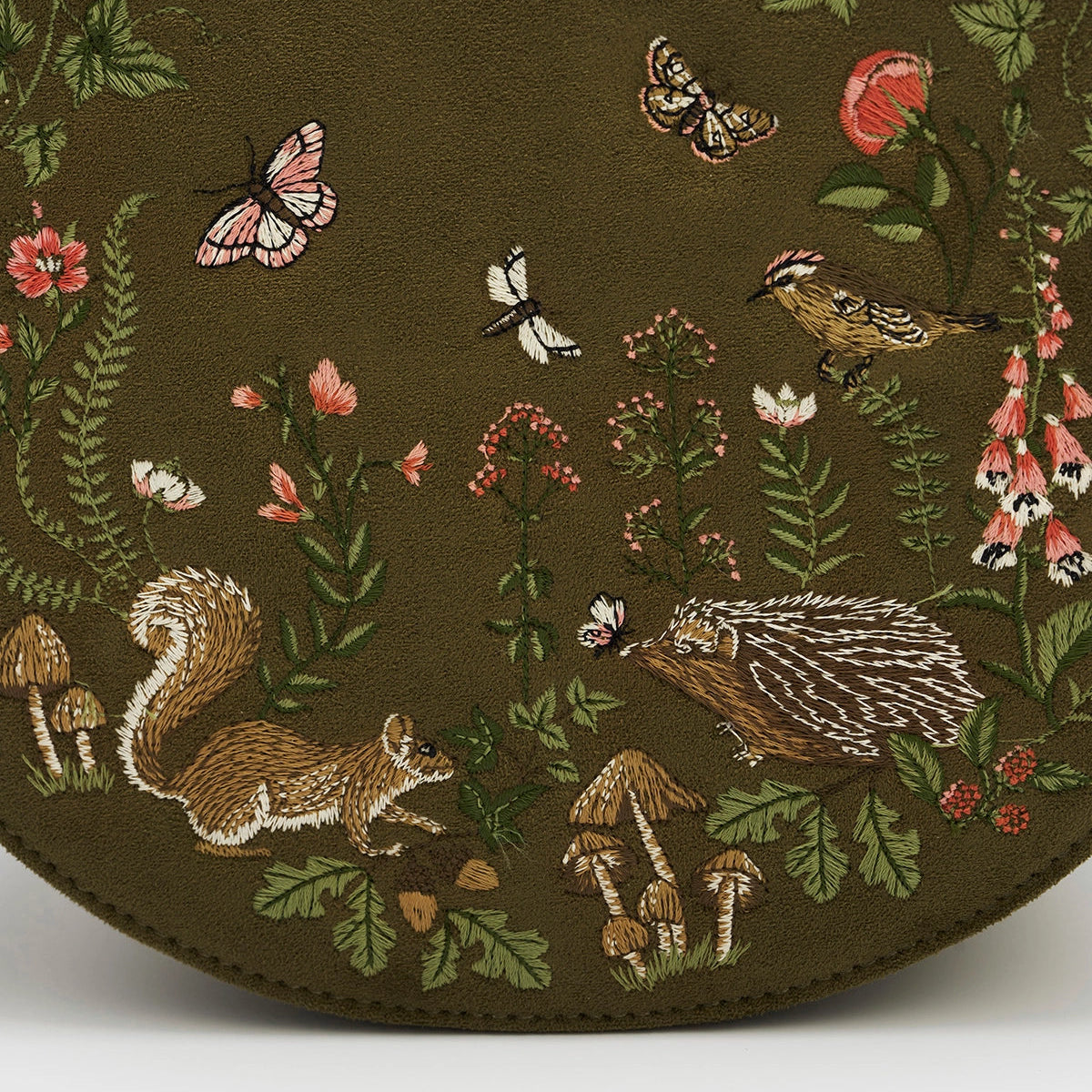 Woodland Embroidered Saddle Bag | Fable England