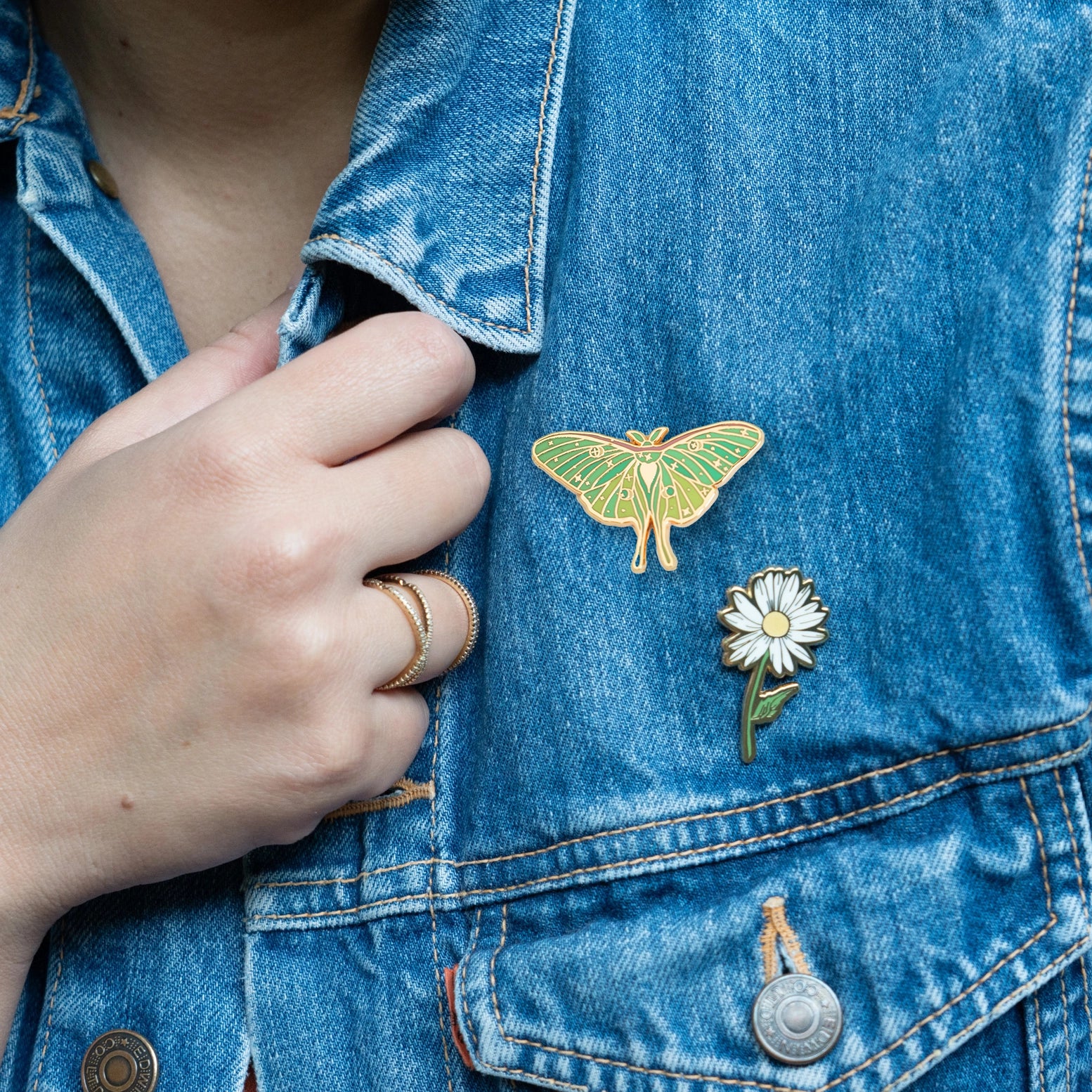 Luna Moth Enamel Pin