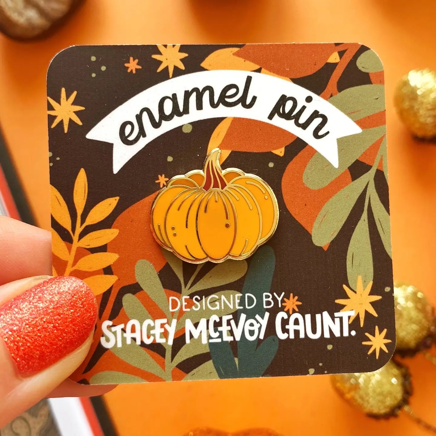 Pumpkin Enamel Pin