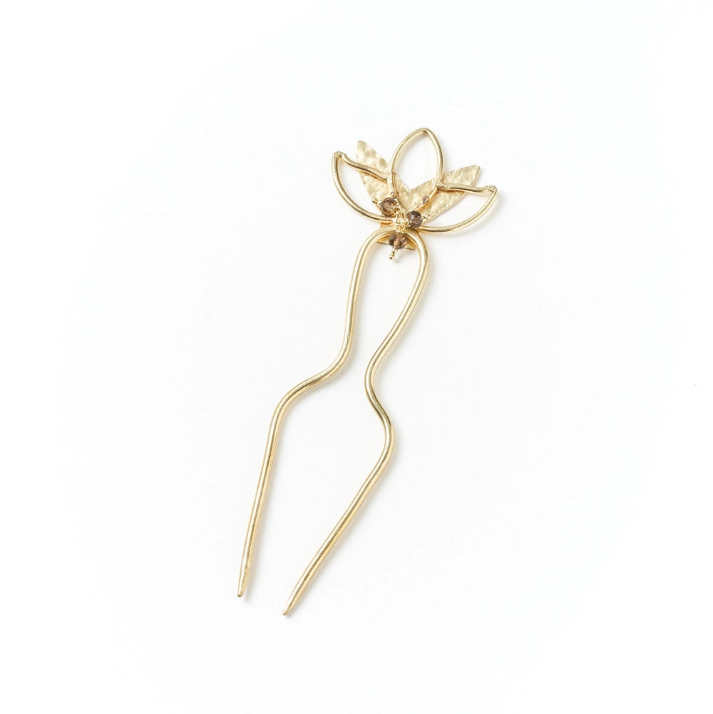 Gold Lotus Hair Pin