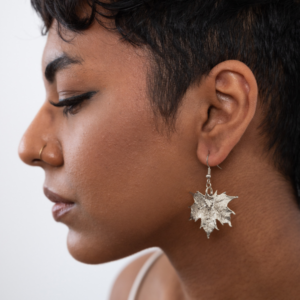 Genuine Maple Leaf Earrings