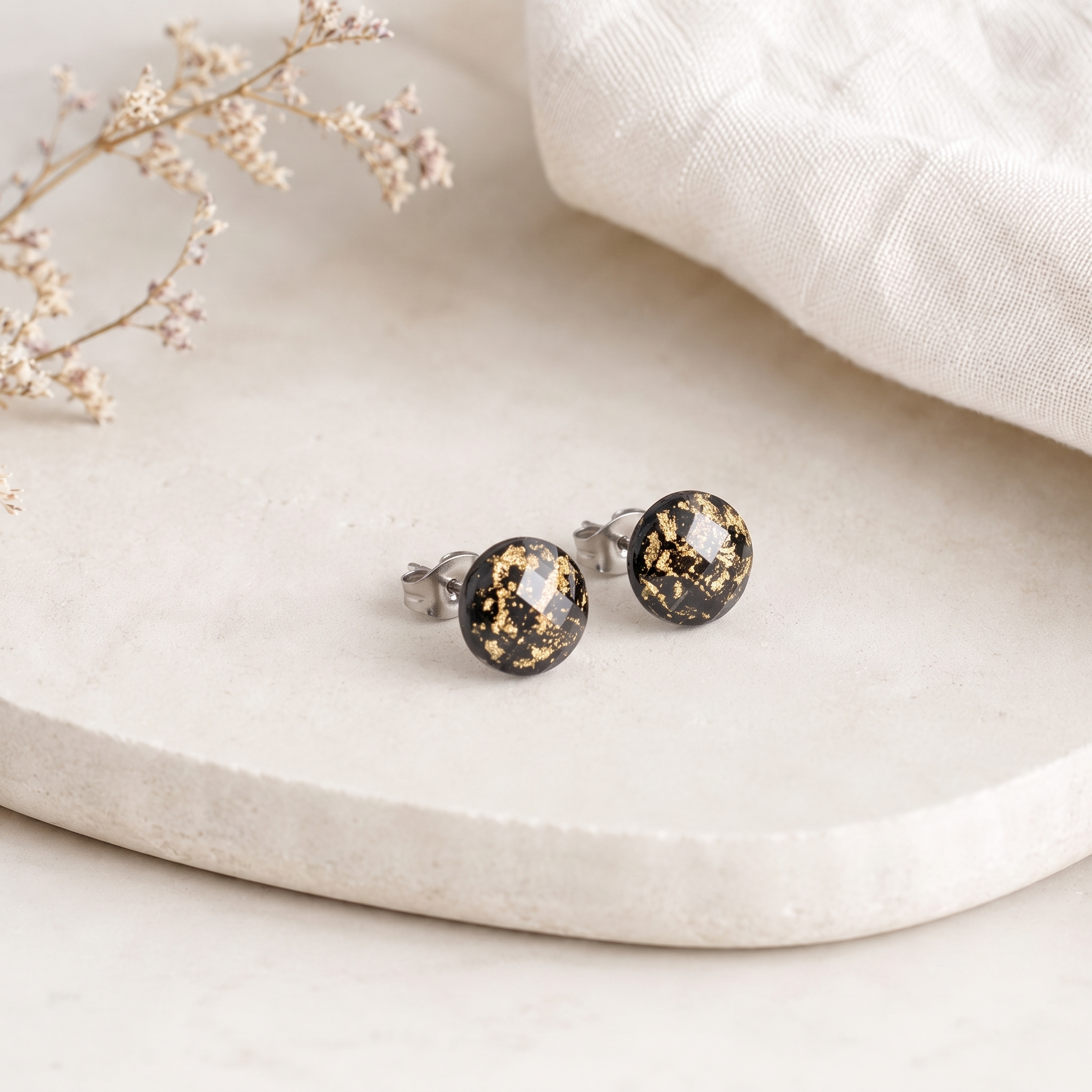 Black & Gold Earrings